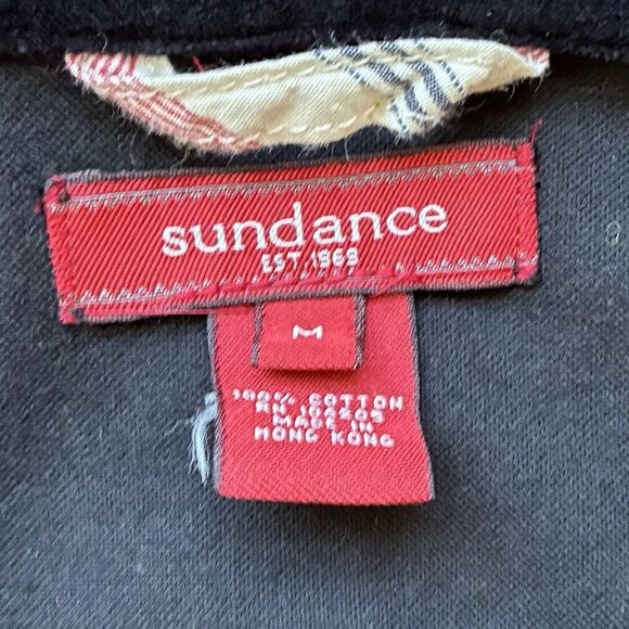 Sundance Velvet Denim/Jean-Style Jacket Black Women's Size Medium Basic Western - Picture 3 of 10